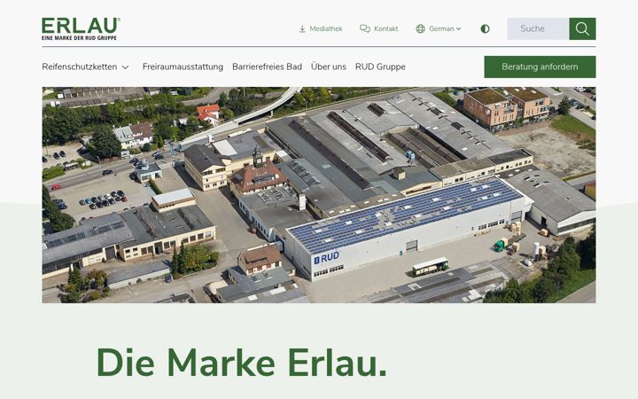 Screenshot of erlau.com