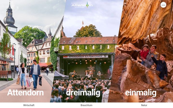 Snímek obrazovky erlebe-attendorn.de