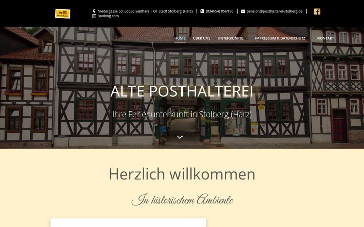 Screenshot stránky erlebnis-suedharz.de