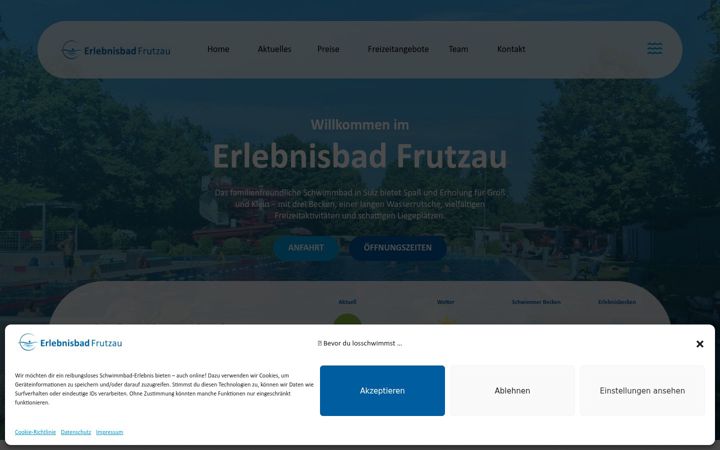 Skjámynd af erlebnisbad-frutzau.at