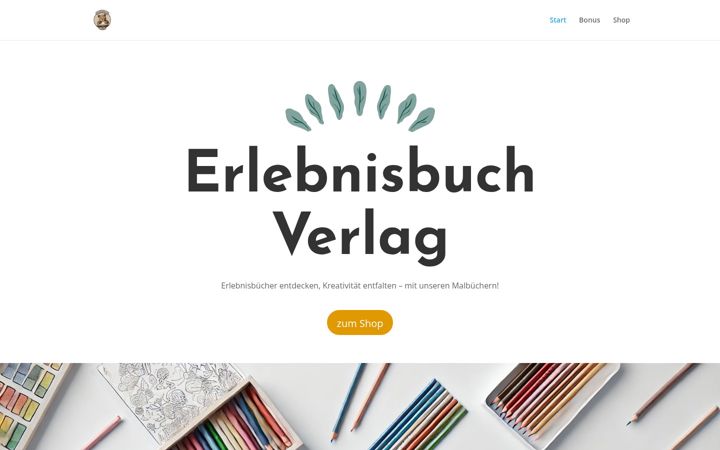 Screenshot of erlebnisbuch.com