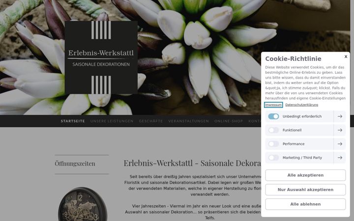 Skjámynd af erlebniswerkstattl.at