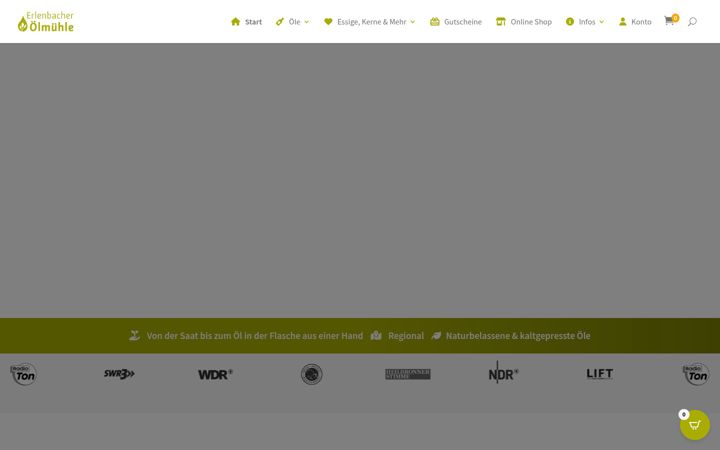 Screenshot stránky erlenbacheroelmuehle.de