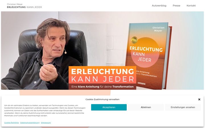 Screenshot stránky erleuchtung-kann-jeder.de