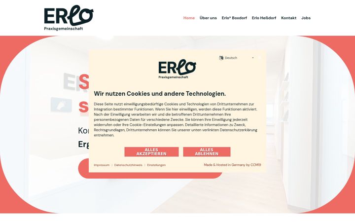 Screenshot stránky erlo-praxis.de