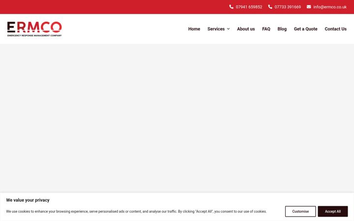 Skærmbillede af ermco.co.uk