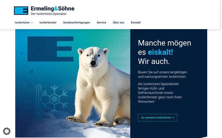 Screenshot stránky ermeling-soehne.de