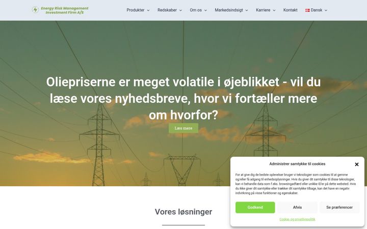 Screenshot stránky ermh.dk