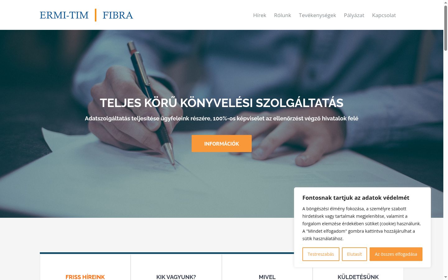 Screenshot tal-banner tal-kunsens muri qabel kwalunkwe interazzjoni