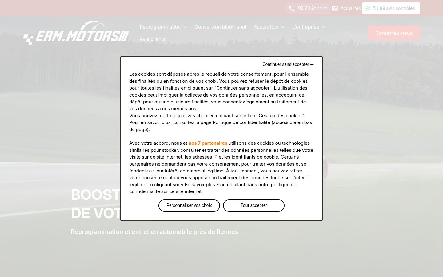 Screenshot tal-banner tal-kunsens muri qabel kwalunkwe interazzjoni