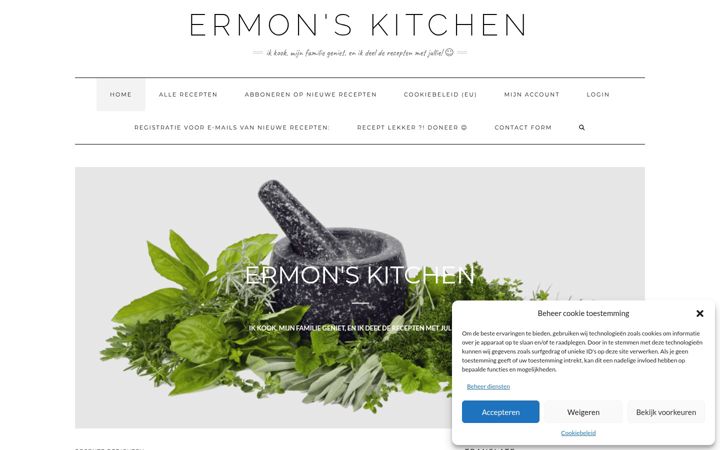 Snímek obrazovky ermonskitchen.nl