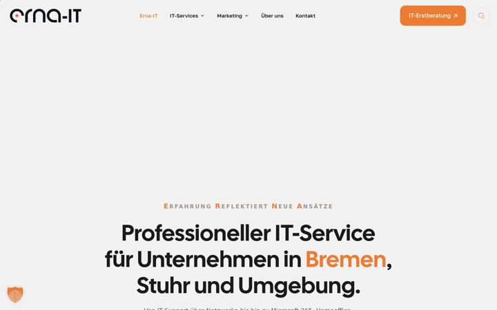Screenshot stránky erna-it.de