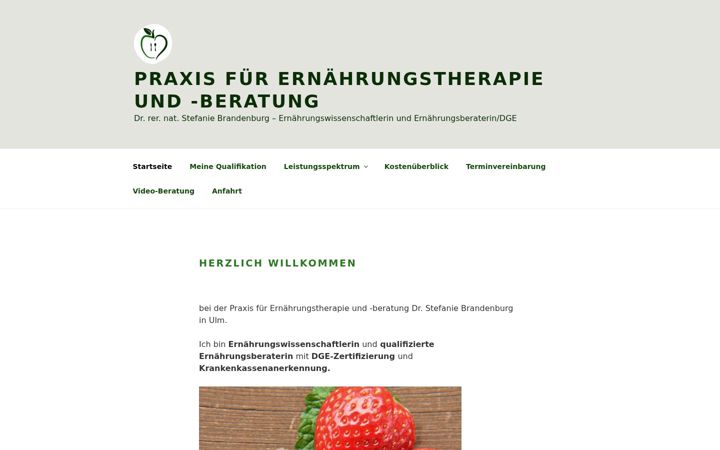 Screenshot stránky ernaehrung-drbrandenburg.de