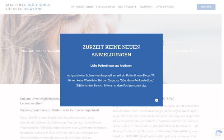 Screenshot stránky ernaehrung-heierle.ch