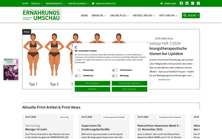 Screenshot di ernaehrungs-umschau.de