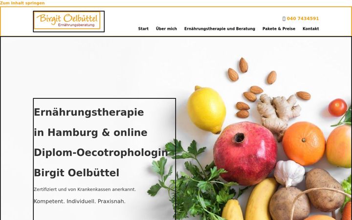 Screenshot stránky ernaehrungsberatung-oelbuettel.de