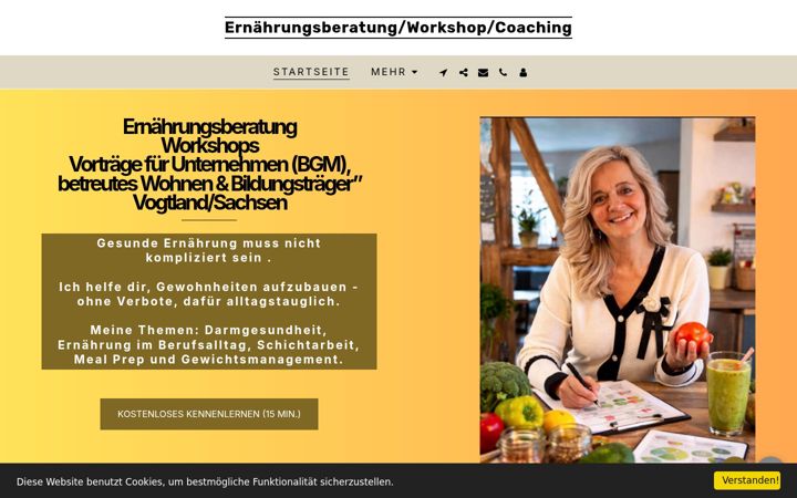 Screenshot stránky ernaehrungsberatunganettmahncke.de