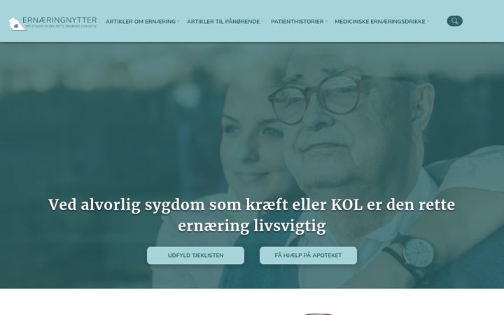 Ekrānuzņēmums no ernaeringnytter.dk