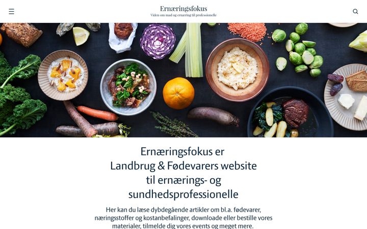 Ekraanipilt saidist ernaeringsfokus.dk