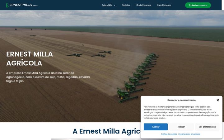Captura de pantalla de ernestmilla.com.br