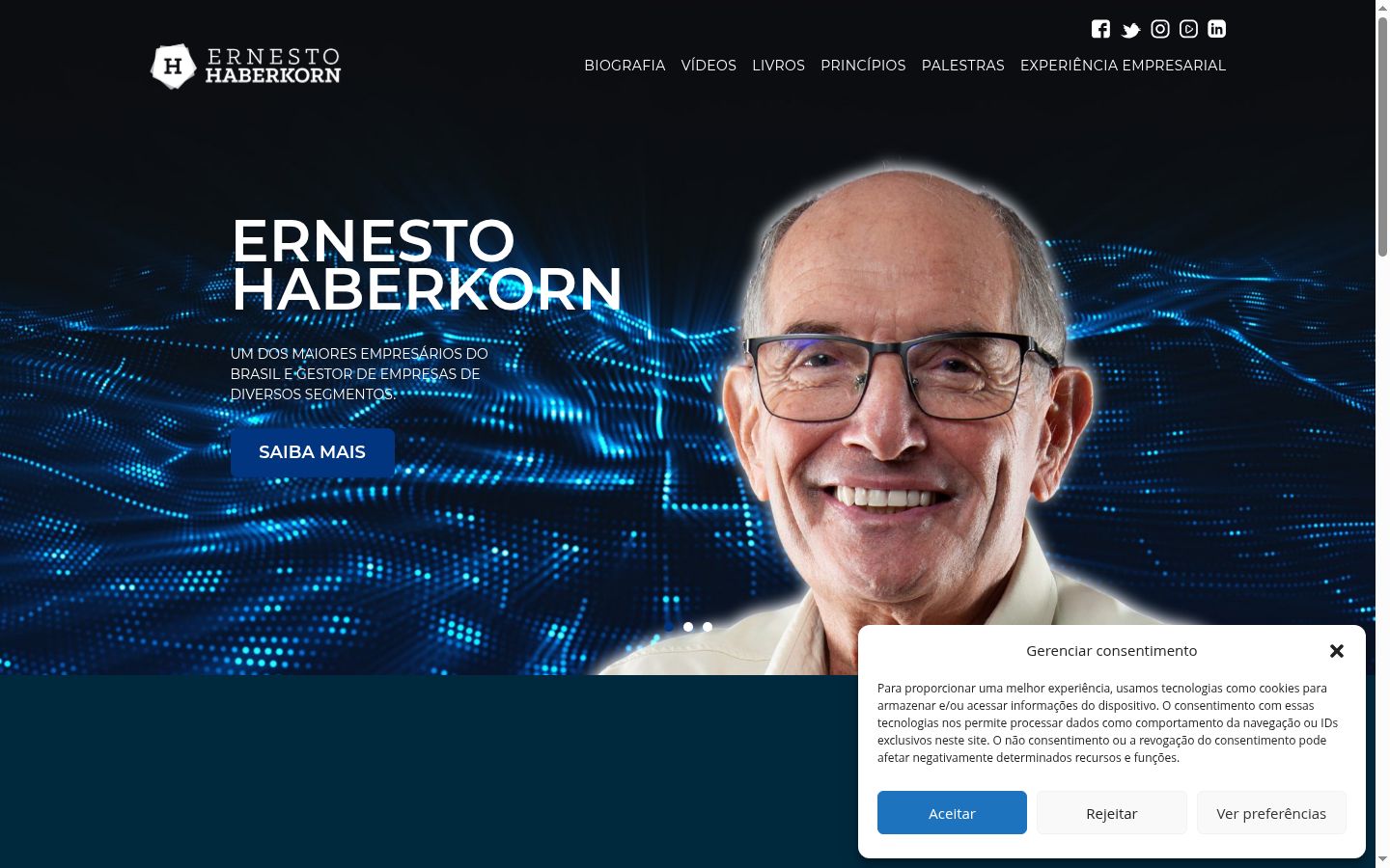 Sutikimo reklamjuostės, rodytos prieš bet kokią sąveiką, ekrano kopija