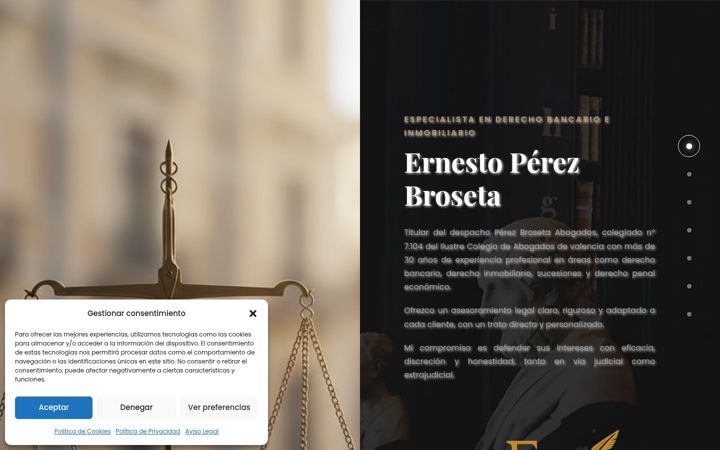 Ekrano kopija ernestoperezbroseta.es