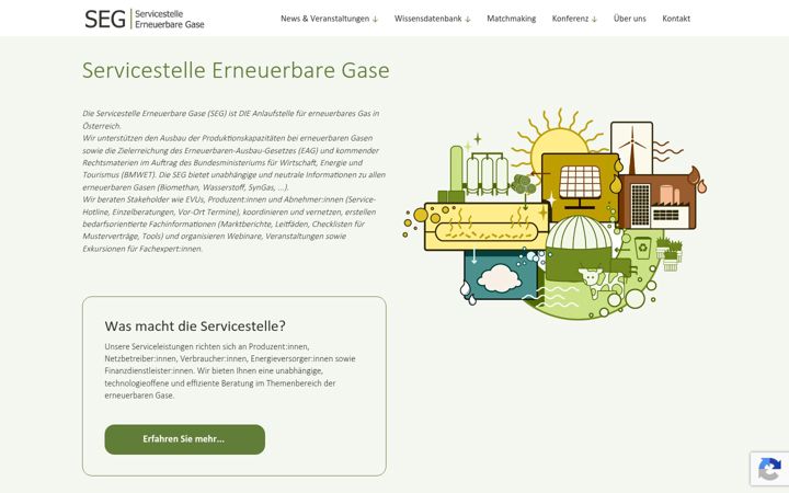 Captura de ecrã de erneuerbaresgas.at