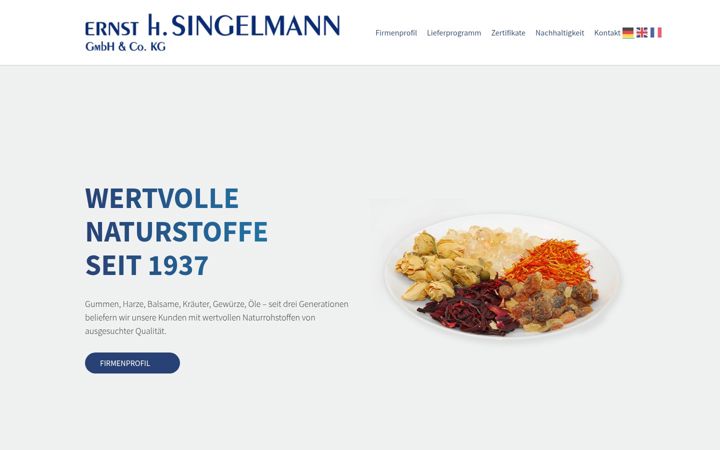 Snímek obrazovky ernst-h-singelmann.de