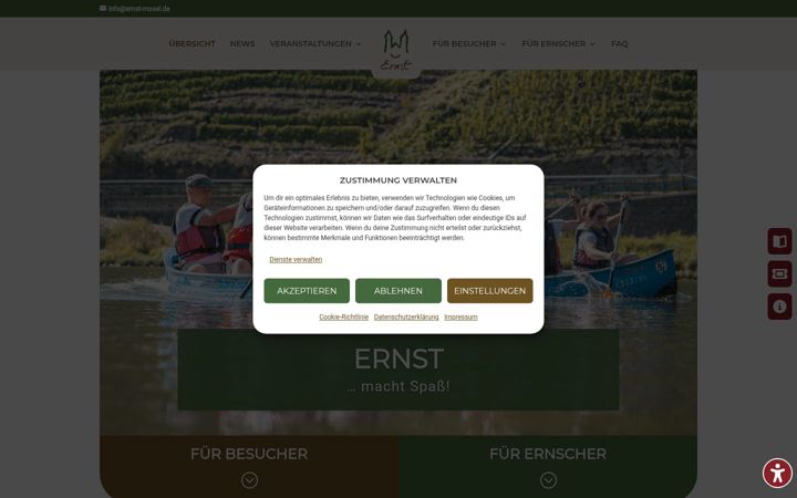 Screenshot of ernst-mosel.de