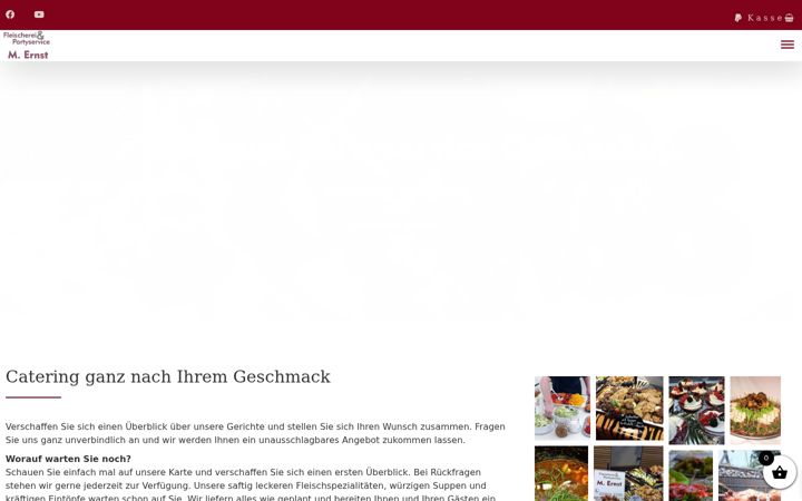 Screenshot of ernst-partyservice.de