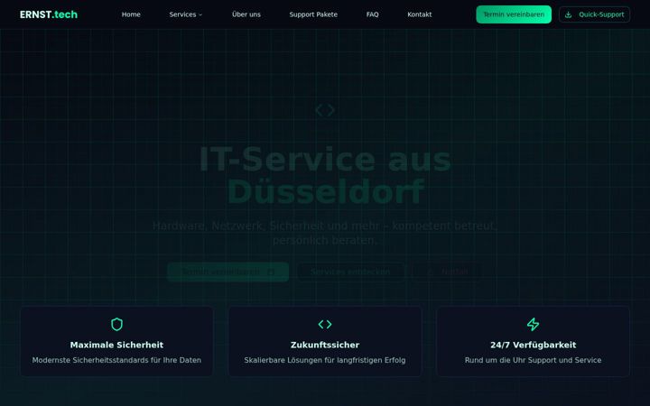 Screenshot of ernst-tech.de