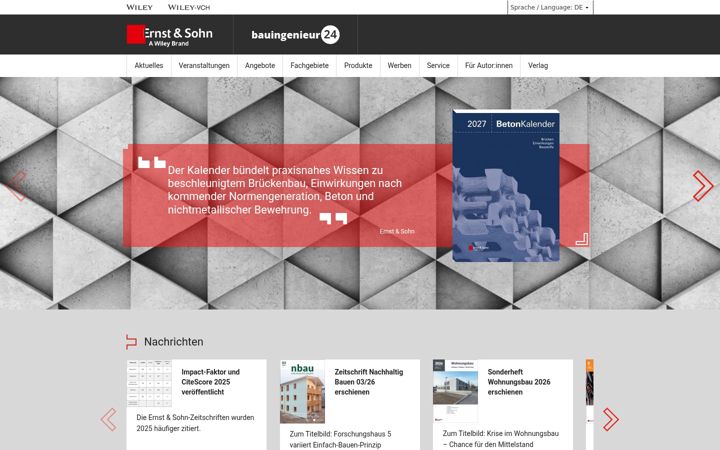 Screenshot of ernst-und-sohn.de