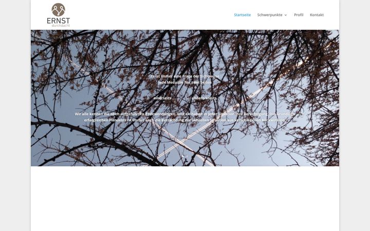 Screenshot of ernstdurchdacht.de