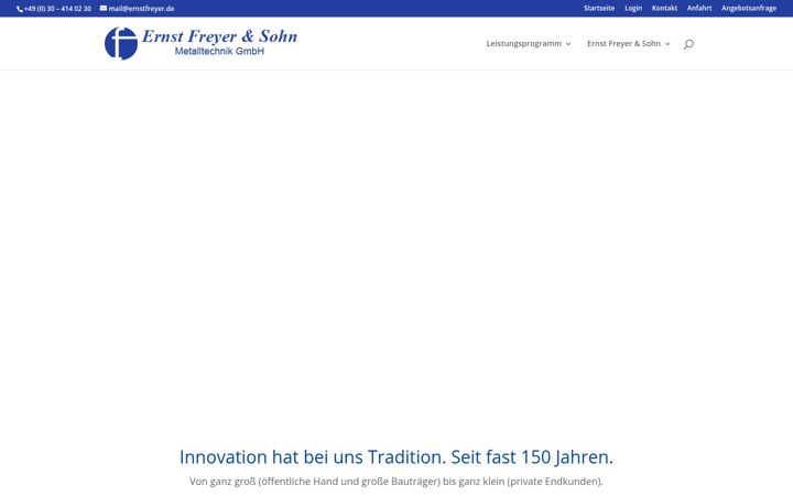 Screenshot of ernstfreyer.de