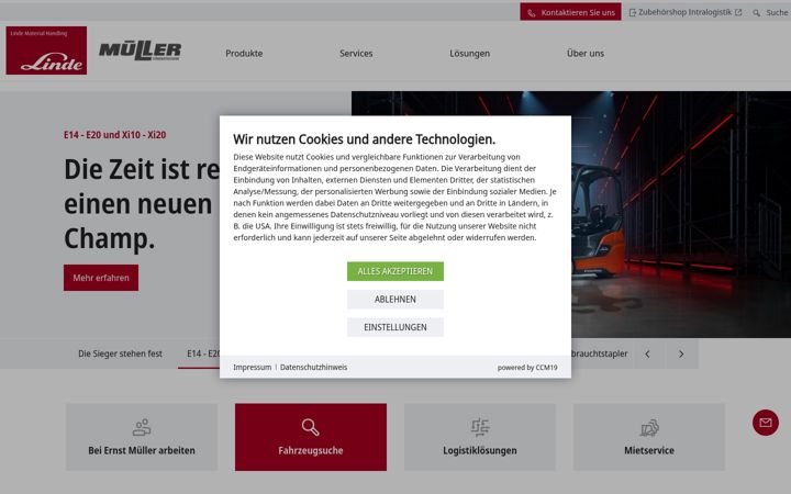 Screenshot of ernstmueller.de
