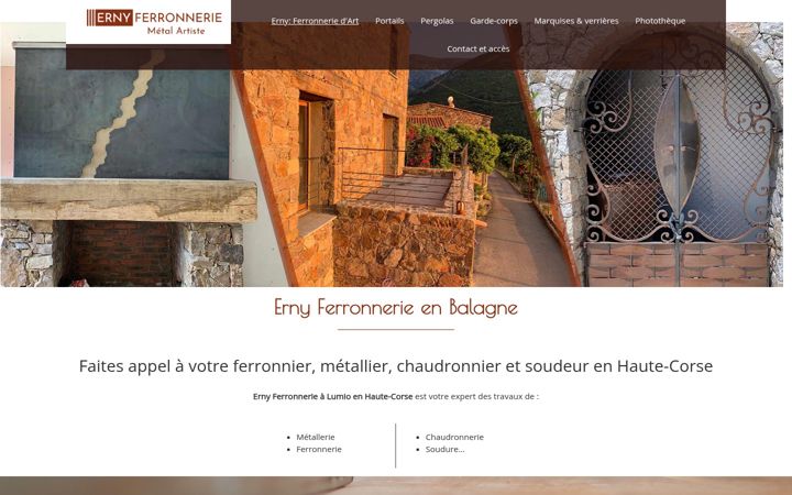 Screenshot ta' erny-ferronnerie.fr