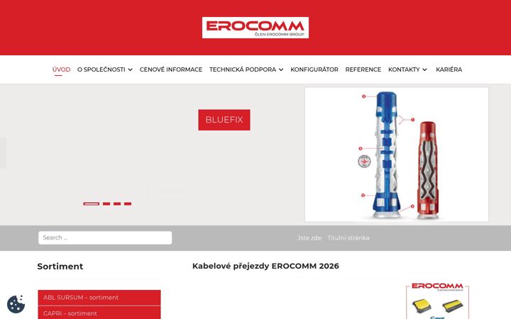 Snímek obrazovky erocomm.cz