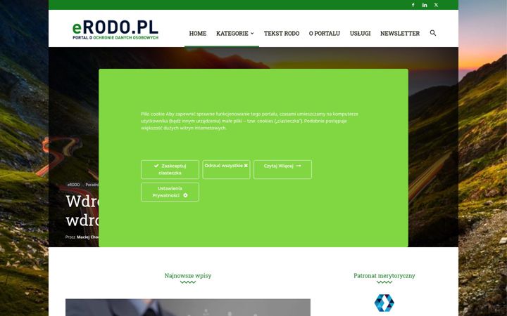 Screenshot stránky erodo.pl