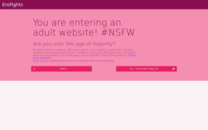 Screenshot of erofights.com