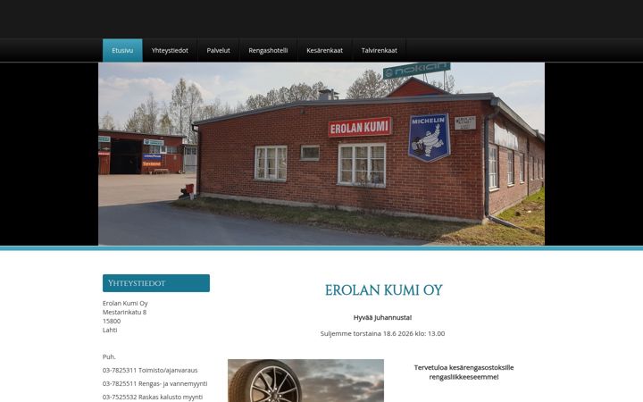 Екранна снимка на erolankumi.fi