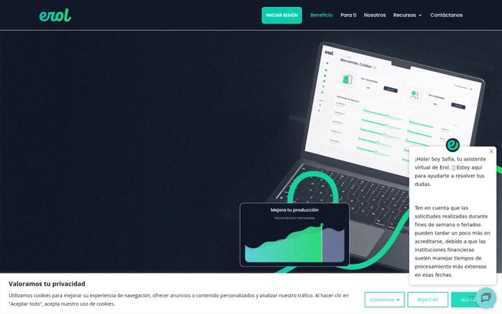 Screenshot του erolapp.io