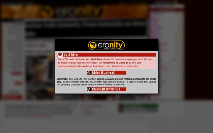 Kuvakaappaus sivustosta eronity.com