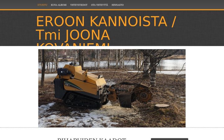 Екранна снимка на eroonkannoista.fi