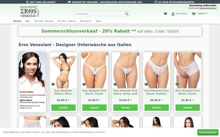 Képernyőkép: erosveneziani-shop.de