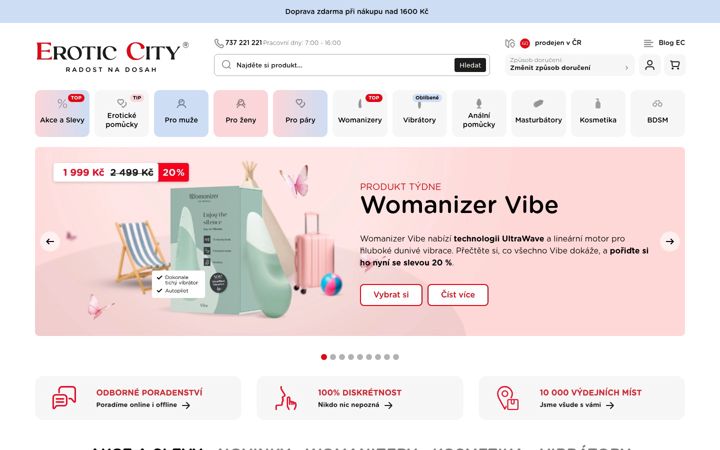Snímek obrazovky eroticcity.cz