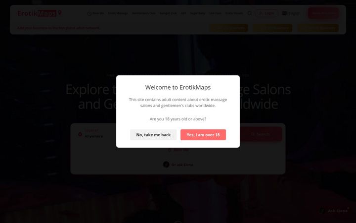 Екранна снимка на erotikmaps.com