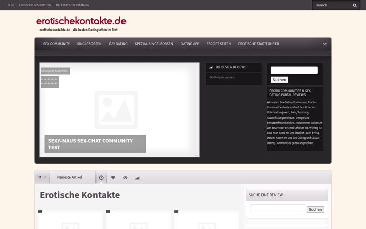 Screenshot stránky erotischekontakte.de