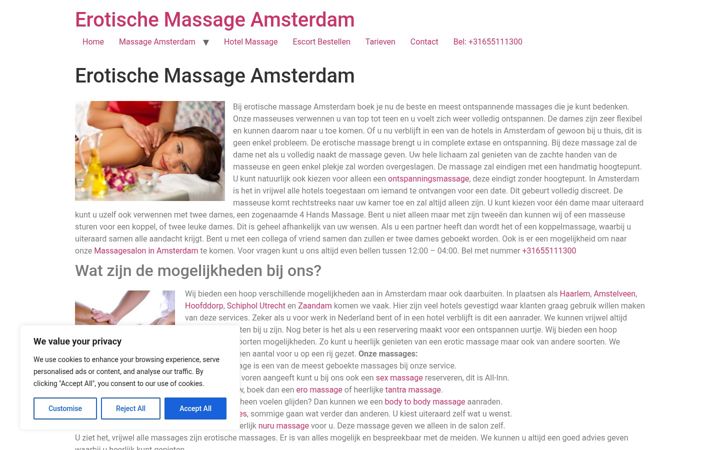 Screenshot von erotischemassageamsterdam.net