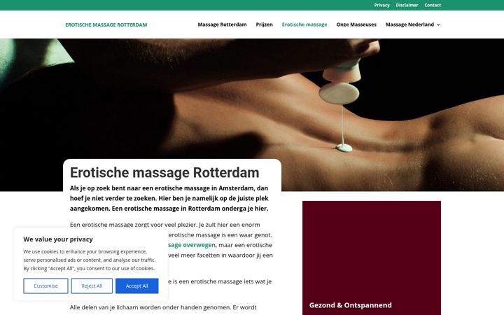 Snímek obrazovky erotischemassagerotterdam.nl