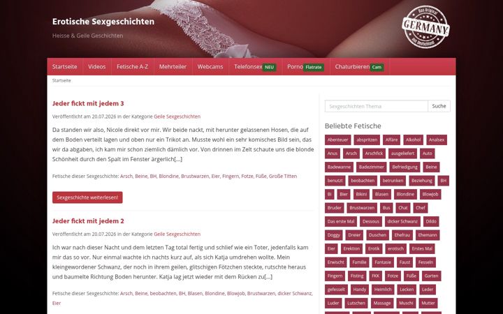 Screenshot of erotischesexgeschichten.info